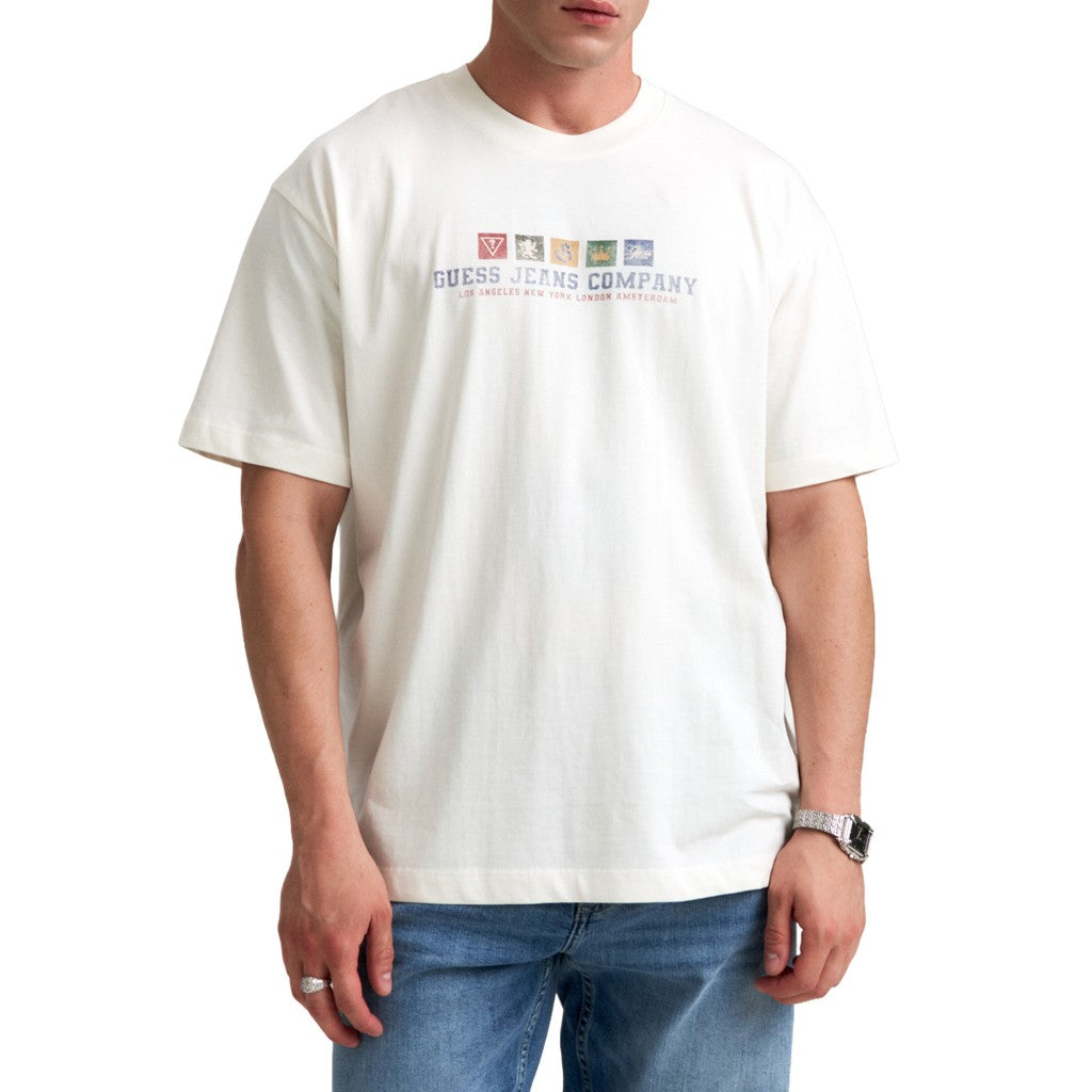 Guess T-shirt met logoprint Heren – Wit