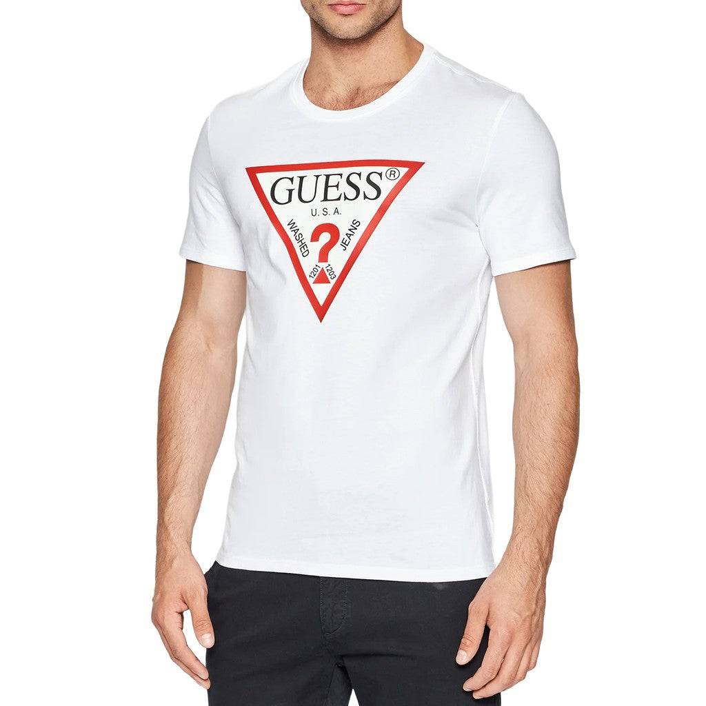 Guess T-shirt met logoprint Heren – Wit