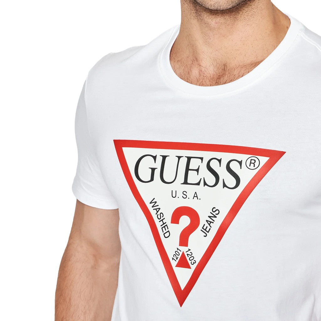 Guess T-shirt met logoprint Heren – Wit