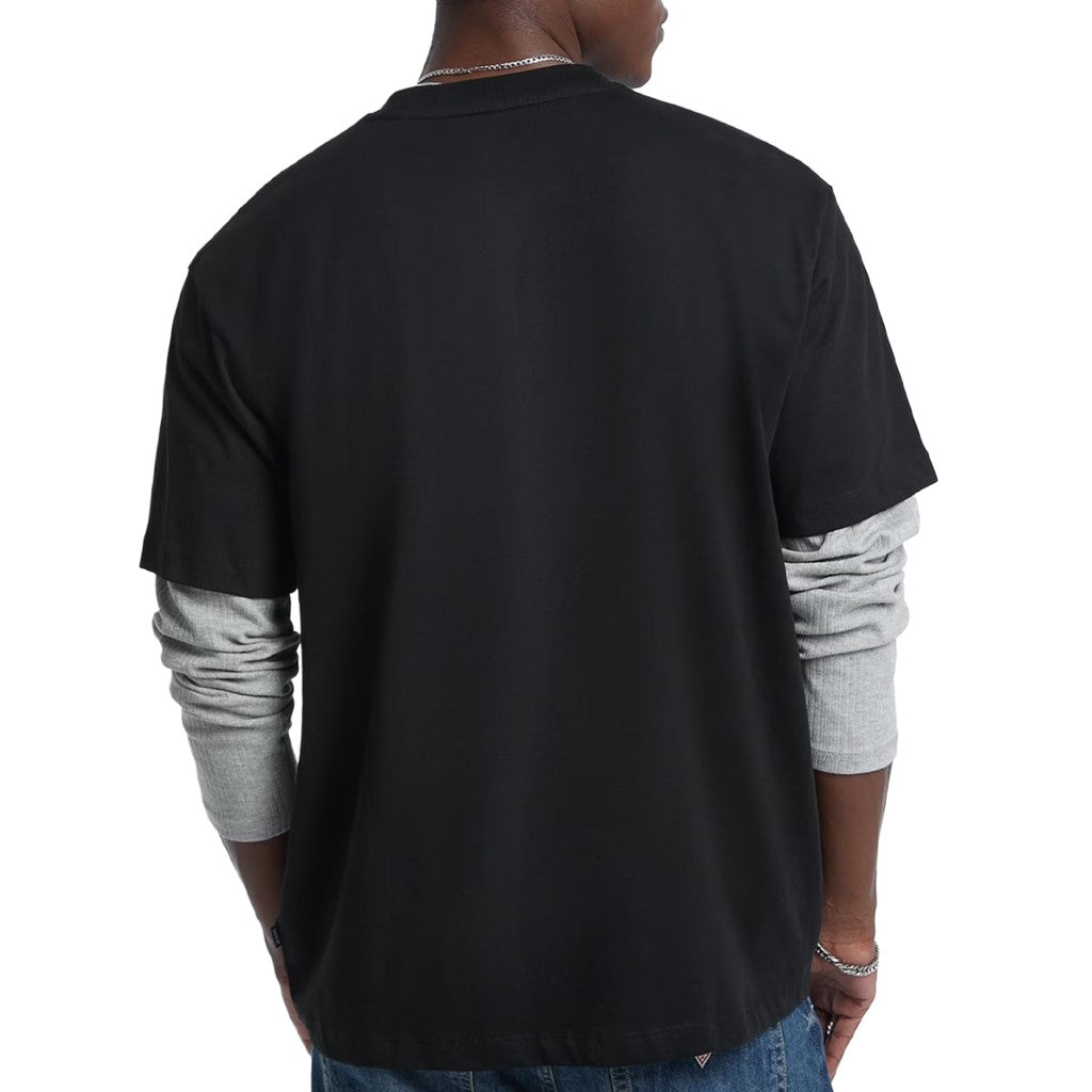 Guess T-shirt met logoprint Heren – Zwart