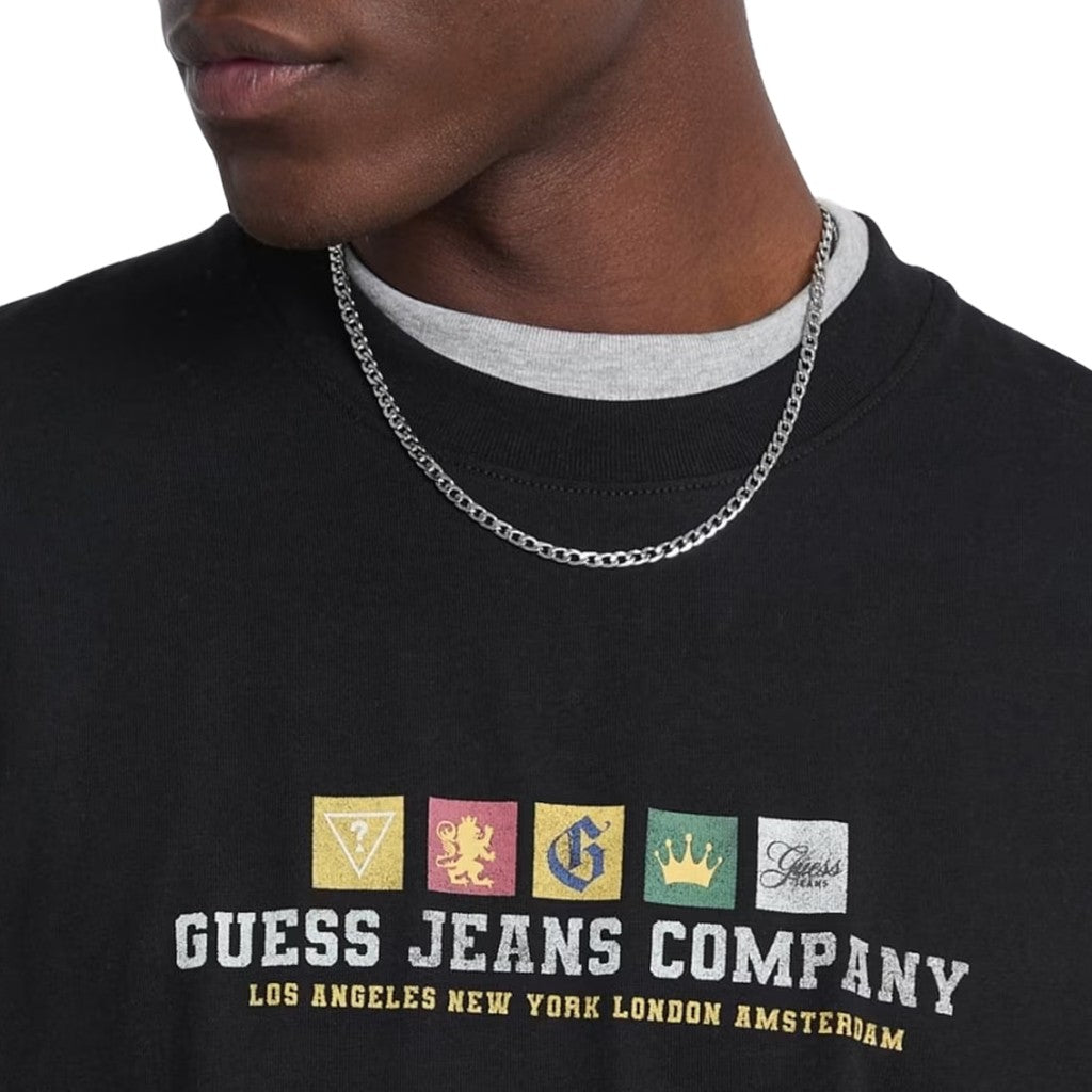 Guess T-shirt met logoprint Heren – Zwart