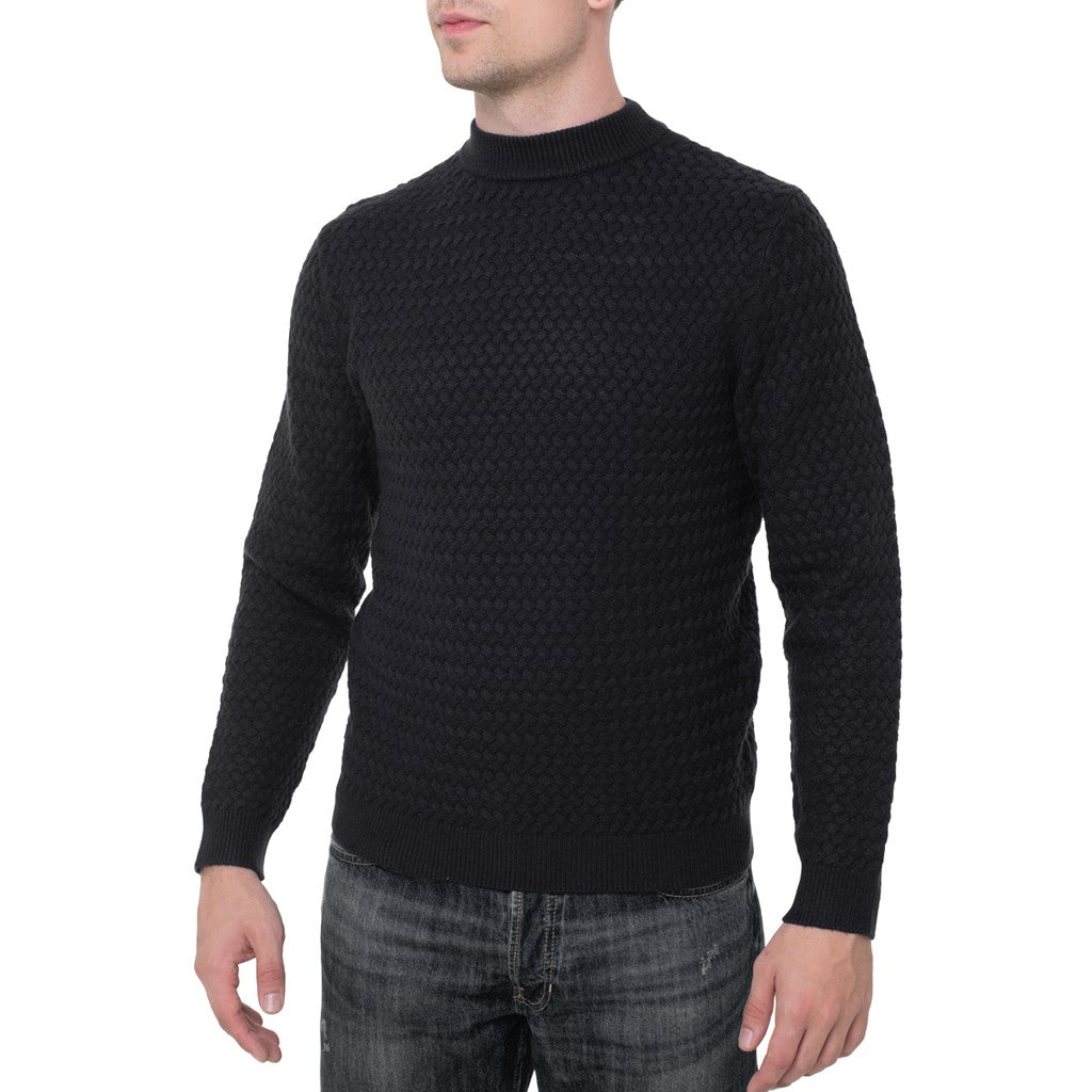 Guess Trui met opstaande kraag Heren – Zwart