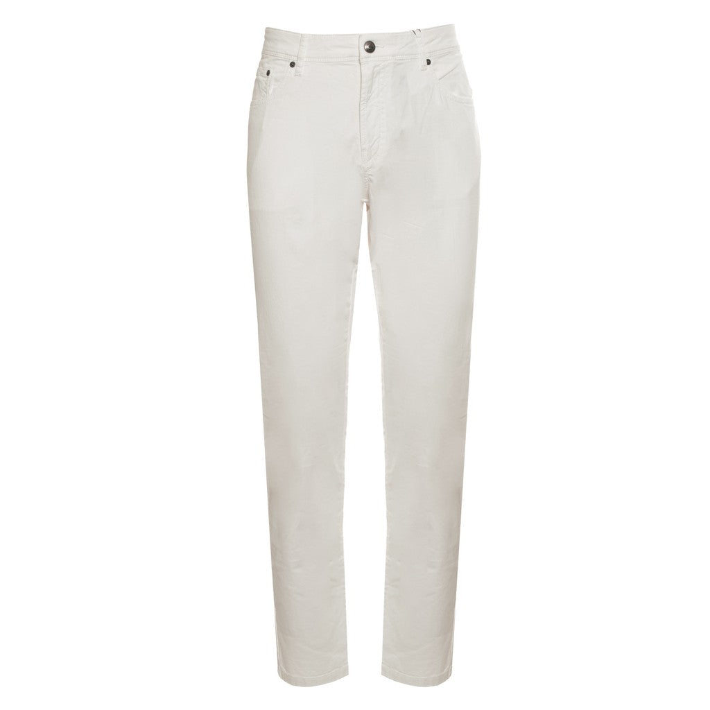 Hackett Broek met logoborduring – Wit