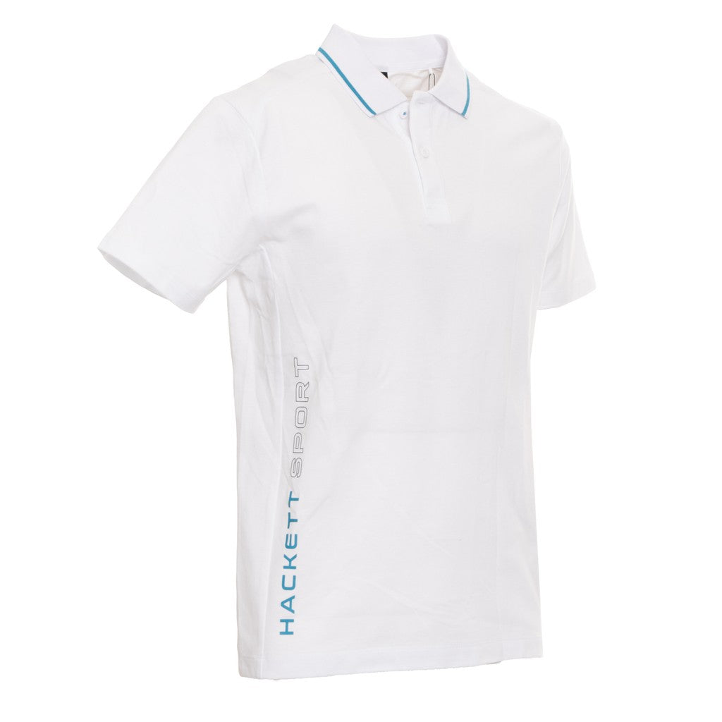 Hackett Polo – Wit / Lichtblauw