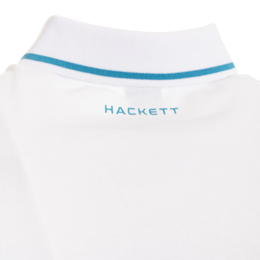 Hackett Polo – Wit / Lichtblauw