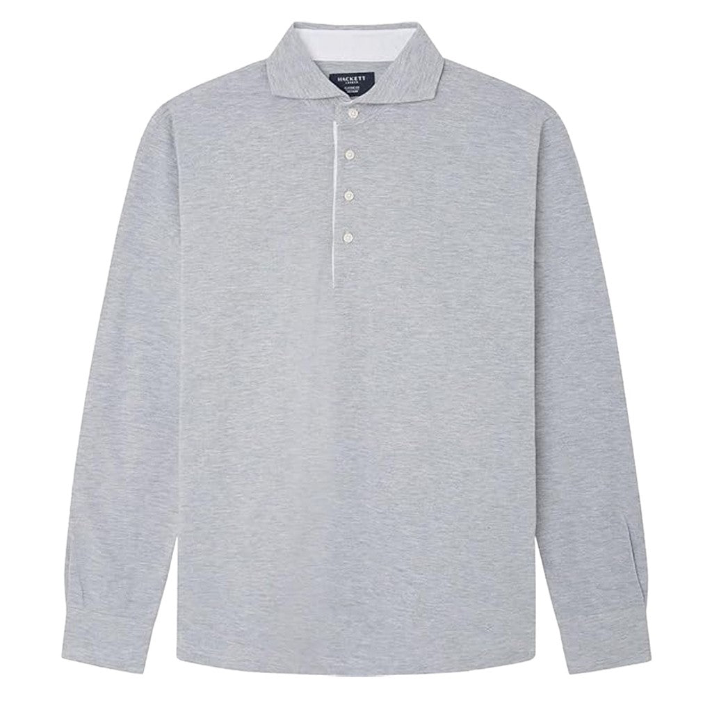 Hackett Polo met logoborduring – Lichtgrijs