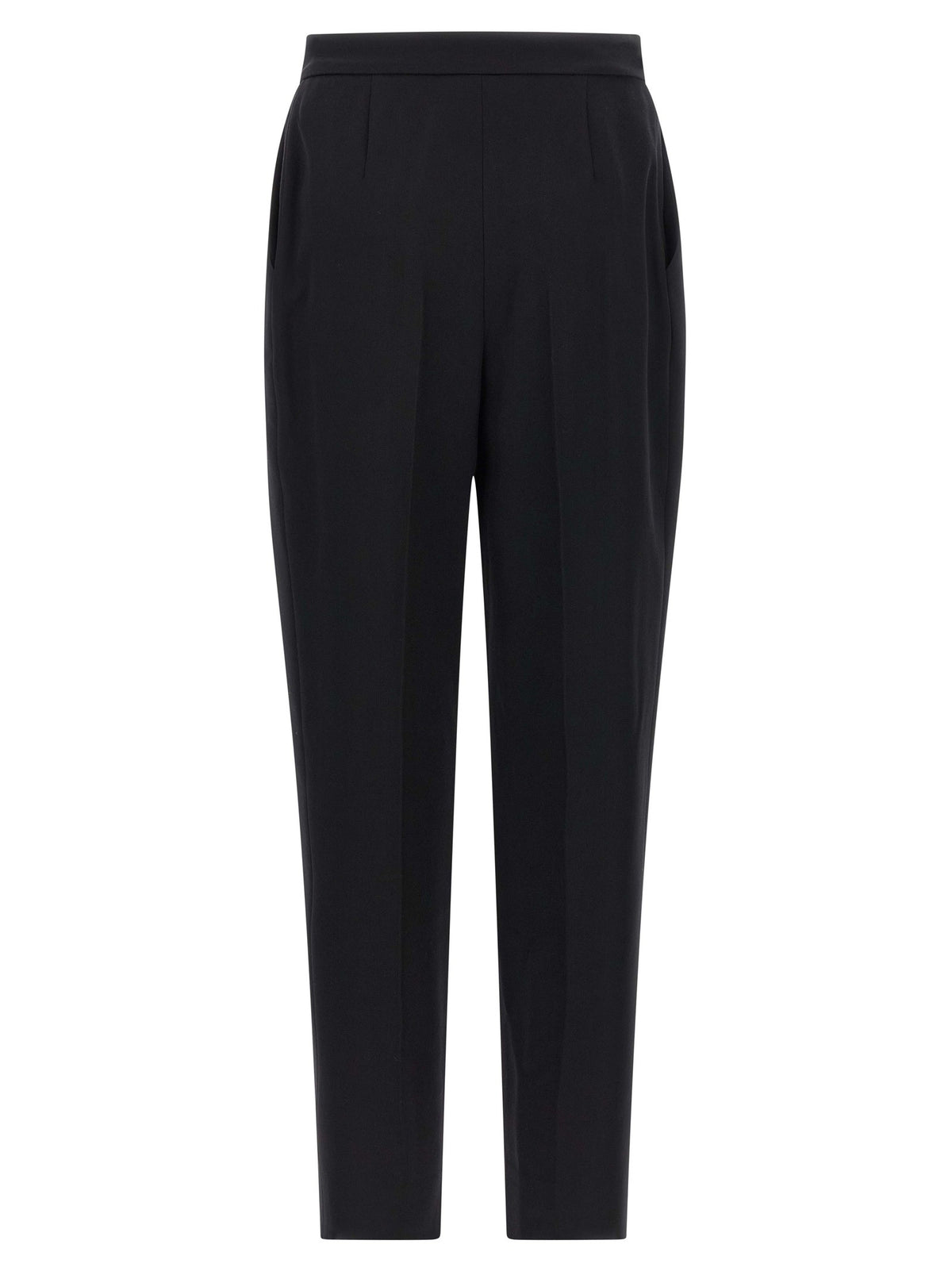 Balmain Hoge Taille Broek – Zwart