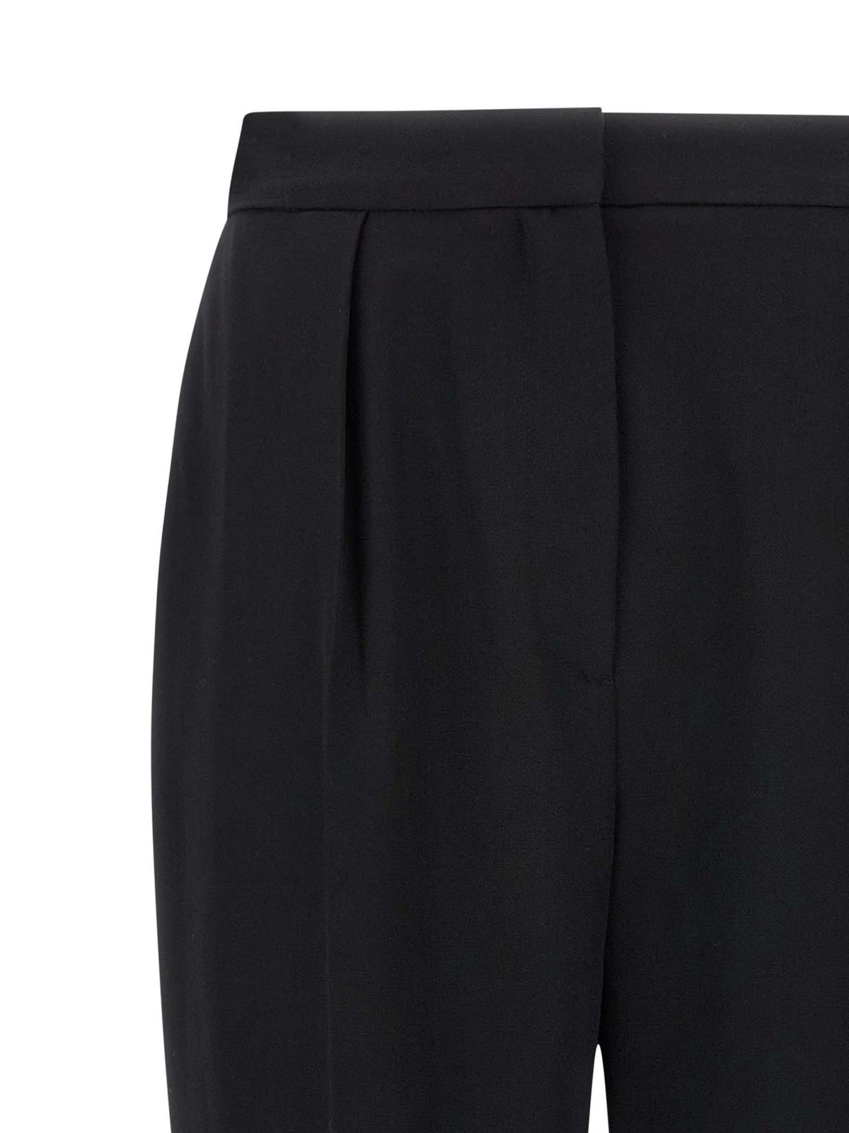 Balmain Hoge Taille Broek – Zwart