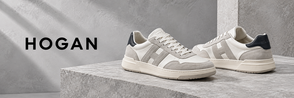 Hogan sneakers – witte en grijze leren sneakers