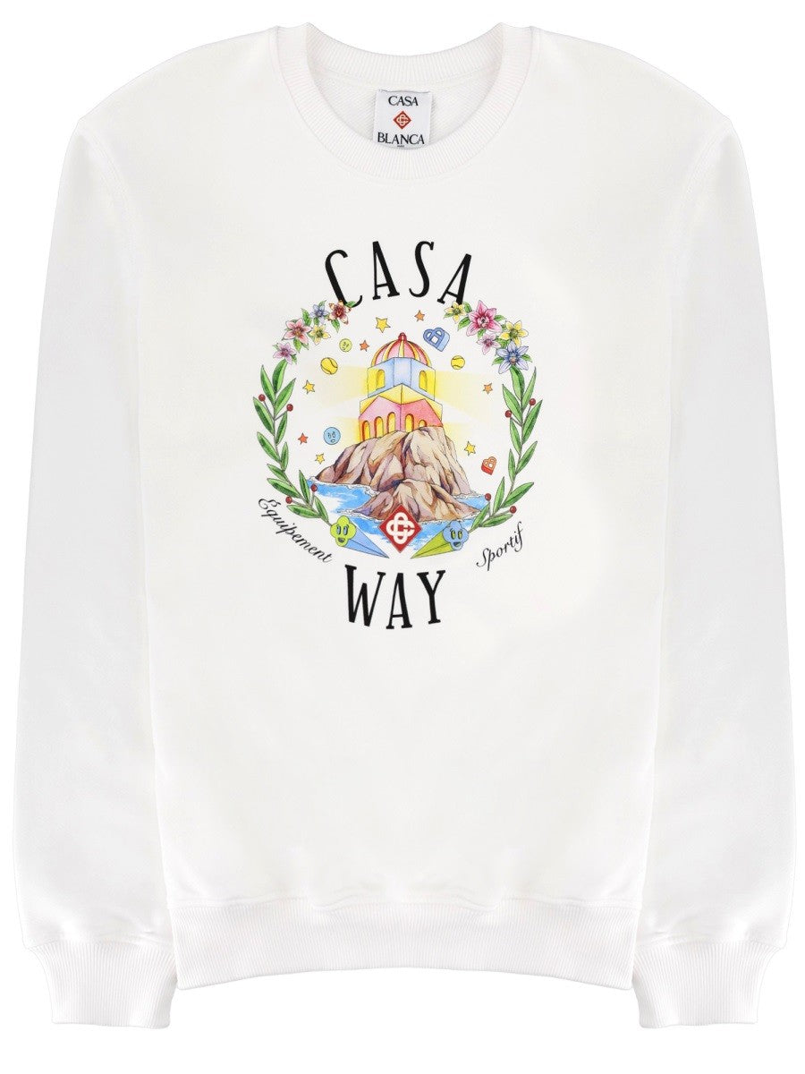 Casablanca Home Way Sweater – Wit