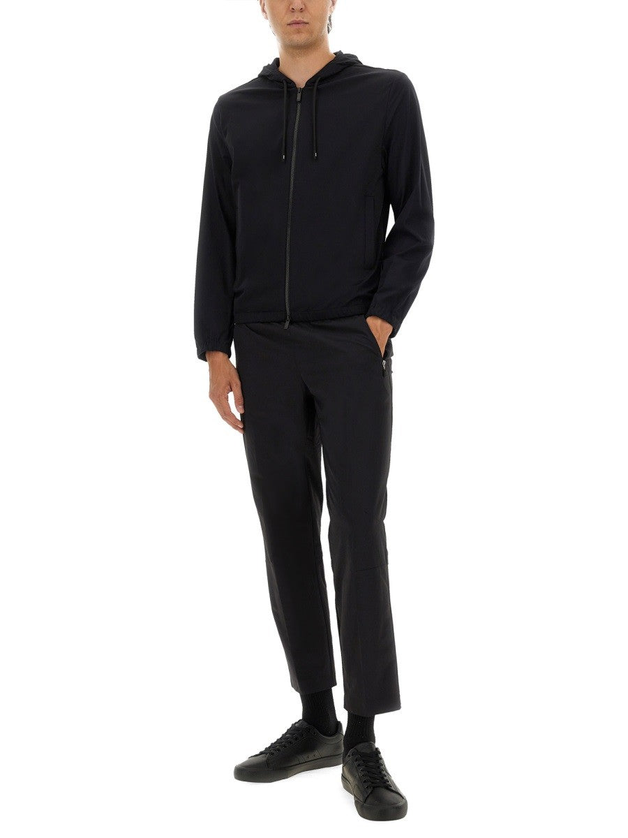 Boss Nylon Jas met capuchon – Zwart