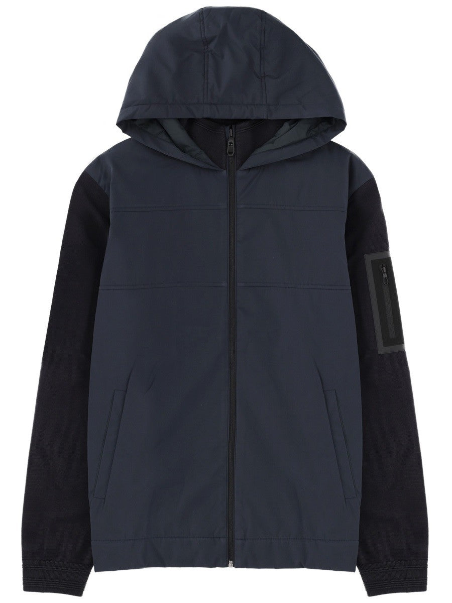 Boss Jas met capuchon – Marineblauw / Zwart