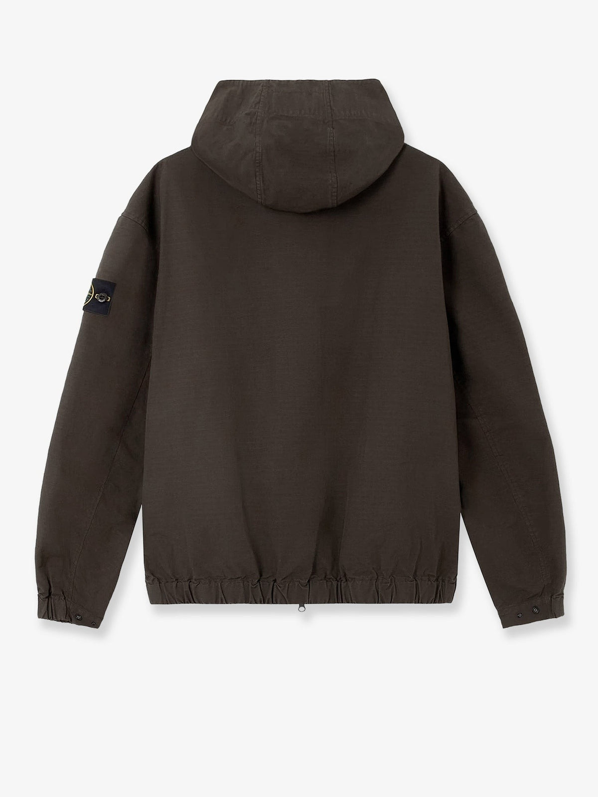 Stone Island Katoenen Jas met capuchon – Antraciet