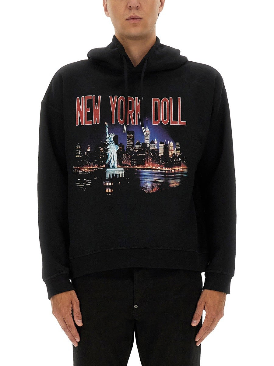 Dsquared2 Katoenen Hoodie – Zwart