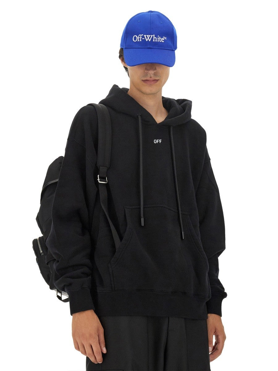 Off-White Oversized Hoodie – Zwart