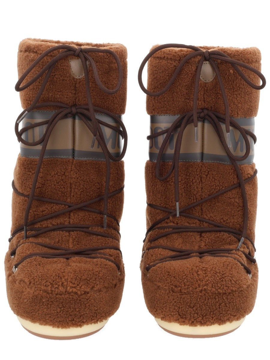 Moon Boot Icon Laarzen met Logo – Bruin