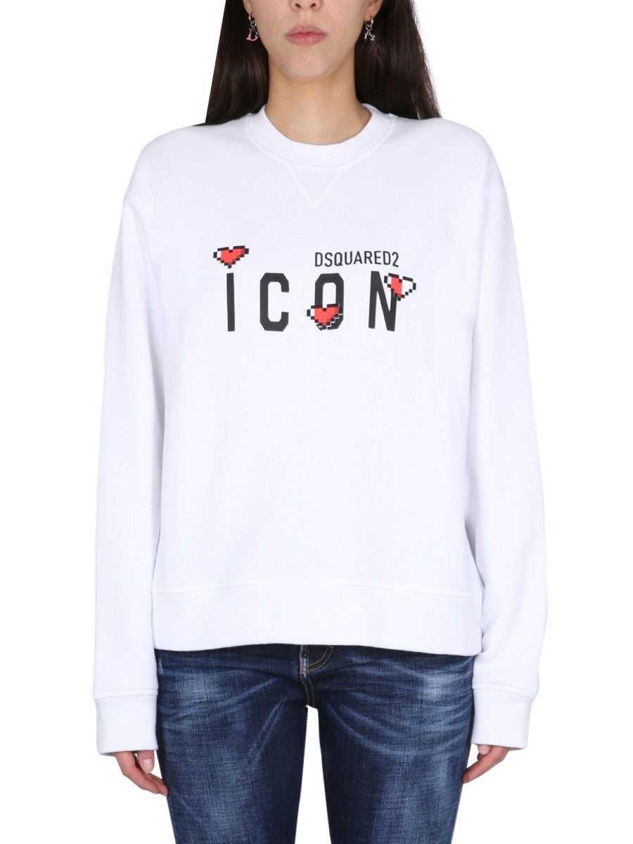 Dsquared2 Icon Game Lover Sweater – Wit