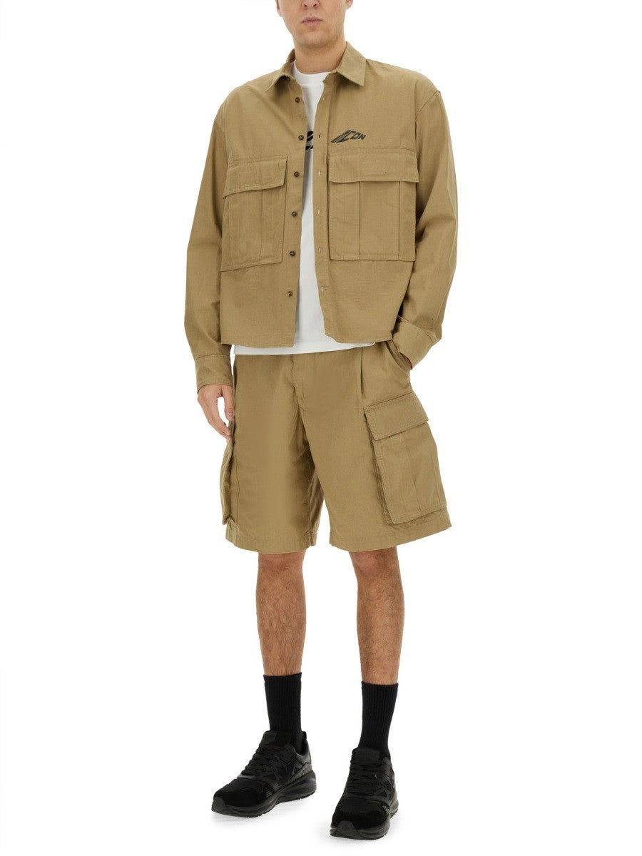 Dsquared2 Icon Ripstop Overhemd – Bruin