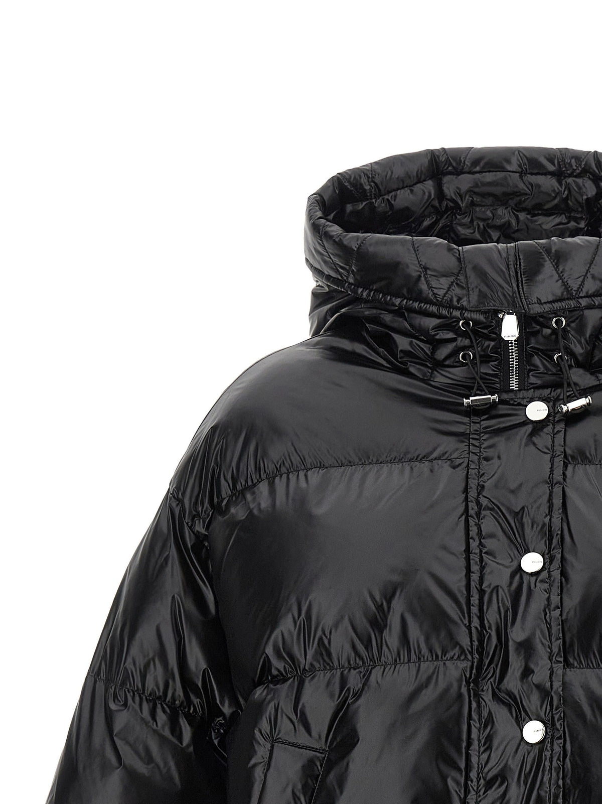 Pinko Impasto Korte donsjas – Zwart