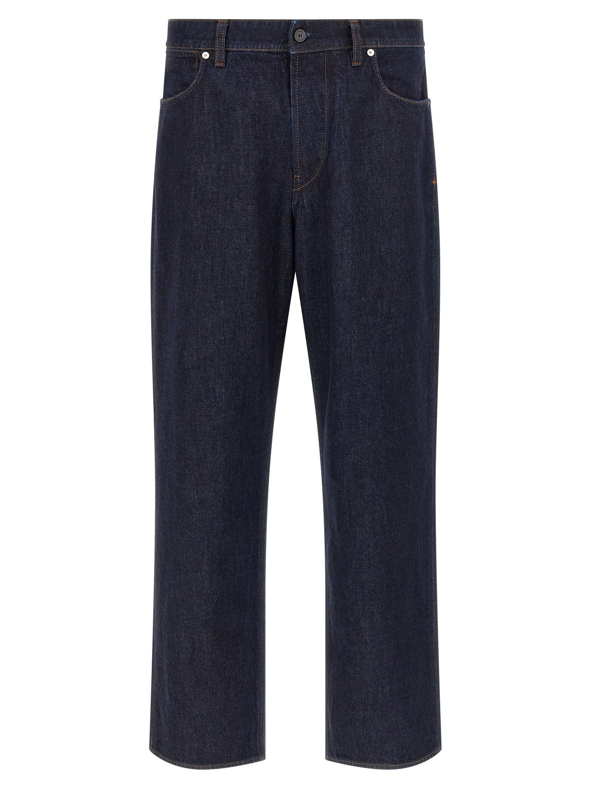Stone Island Rinsed Denim Jeans met rechte pijp – Donkerblauw