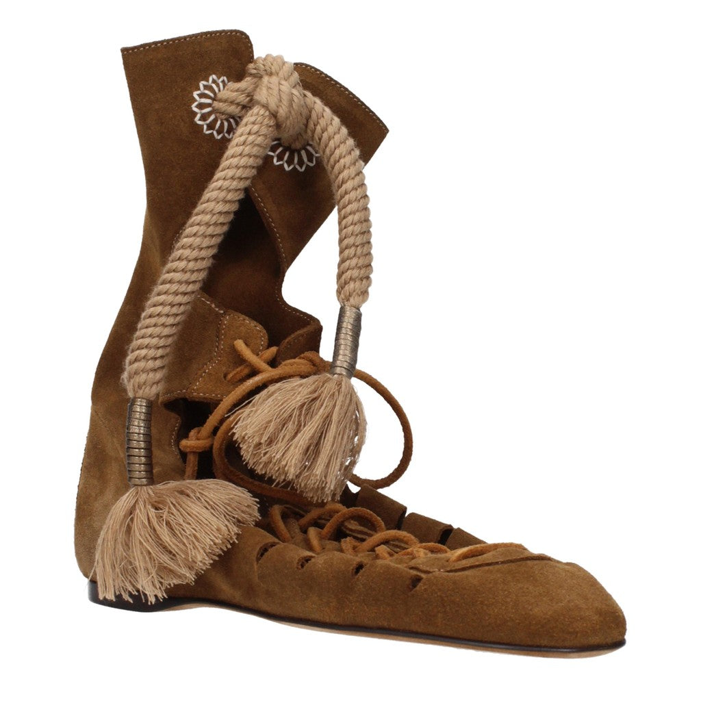 Isabel Marant Enkellaarzen – Cognac