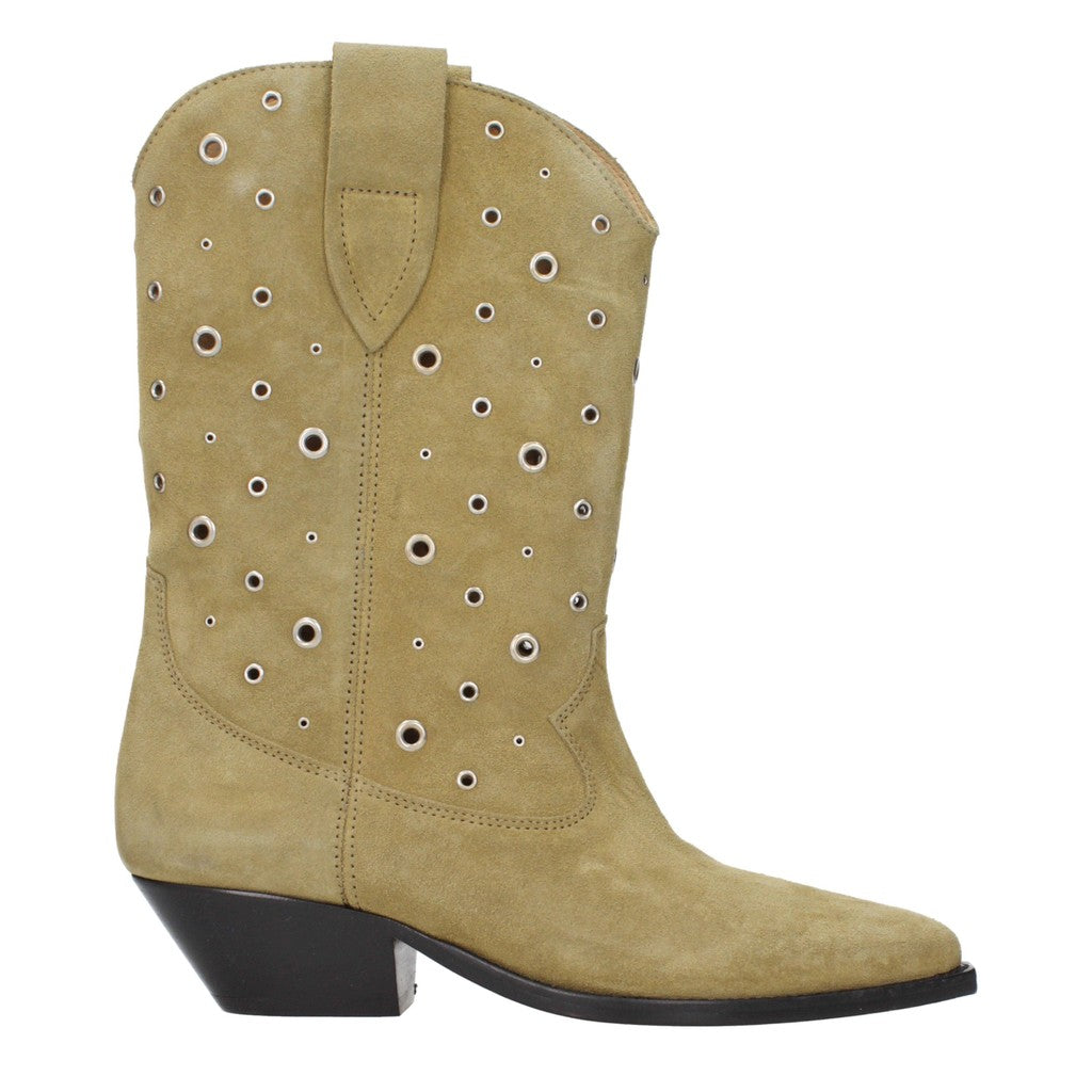 Isabel Marant Enkellaarzen met hak – Beige
