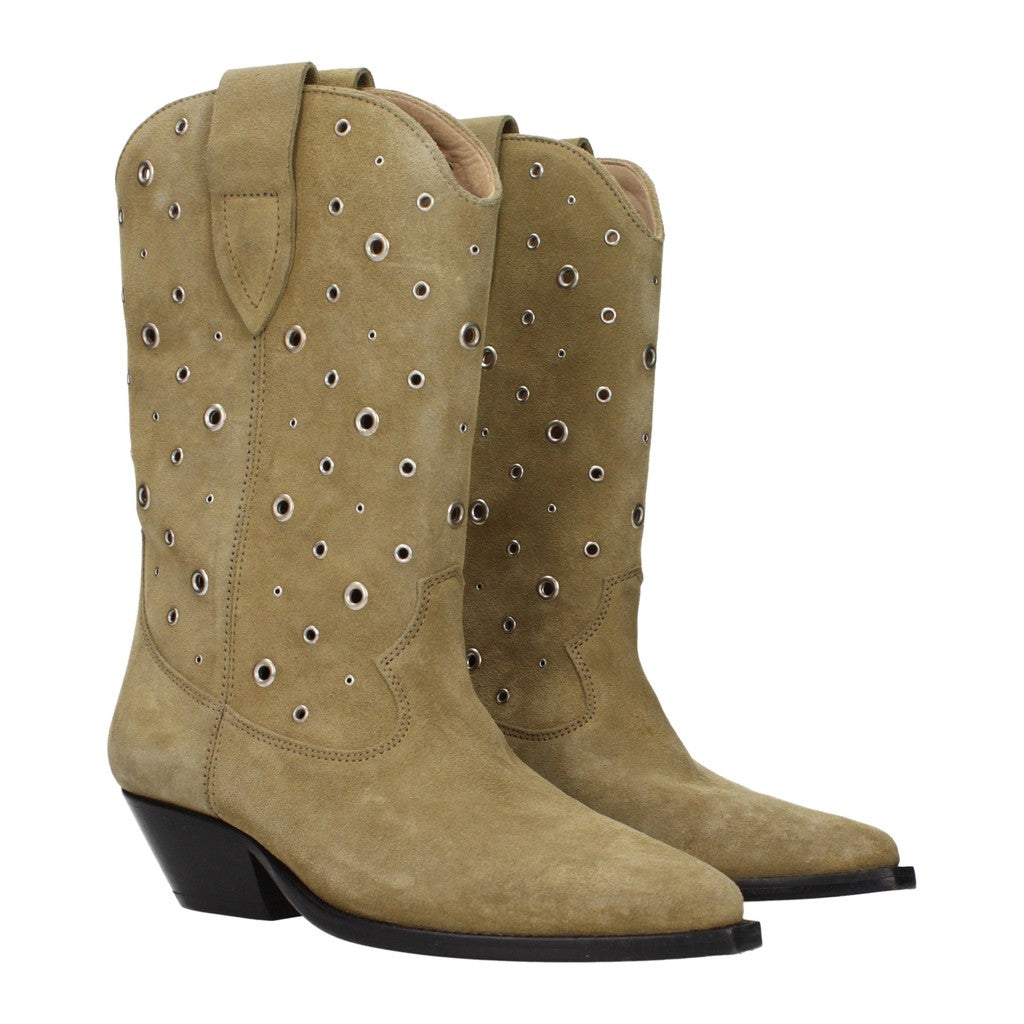 Isabel Marant Enkellaarzen met hak – Beige