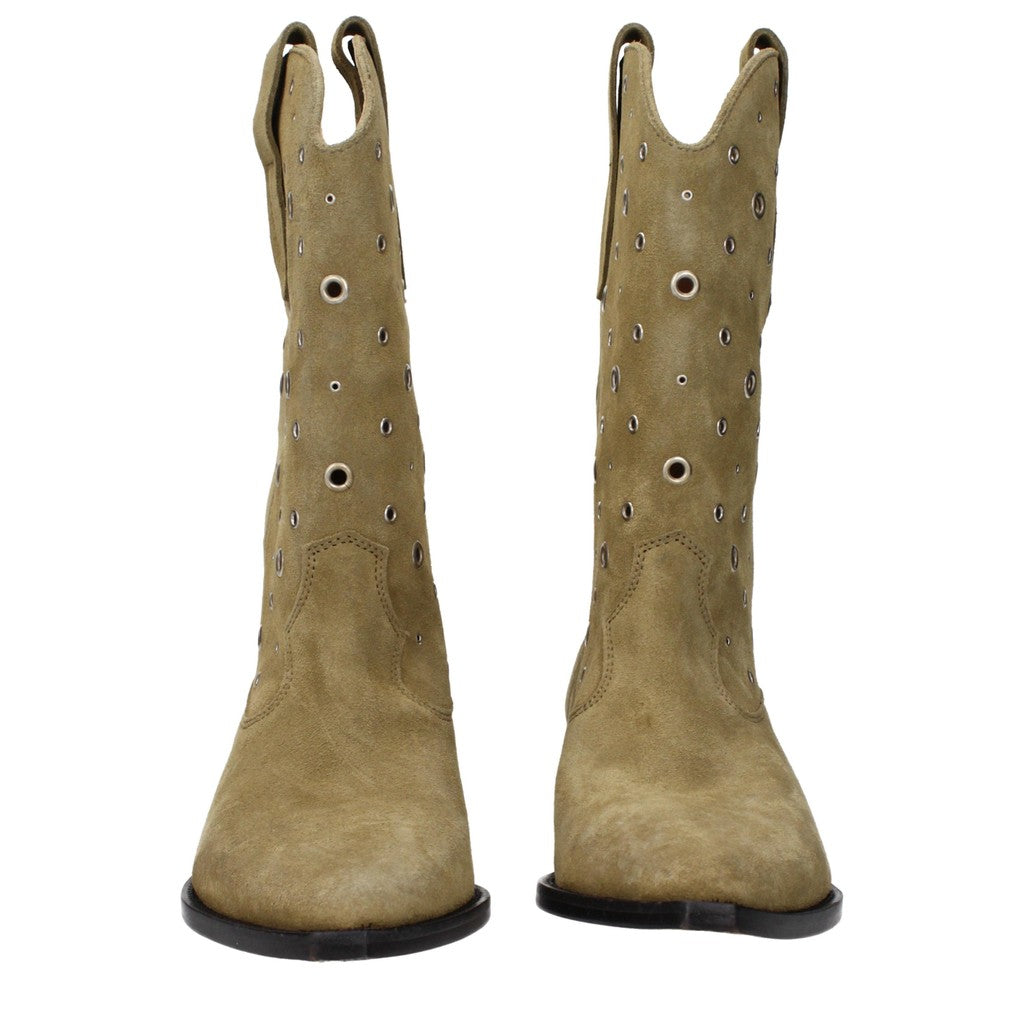 Isabel Marant Enkellaarzen met hak – Beige