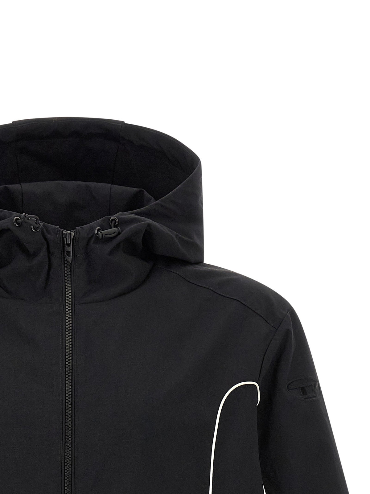 Diesel J-Hives Jas met capuchon – Zwart
