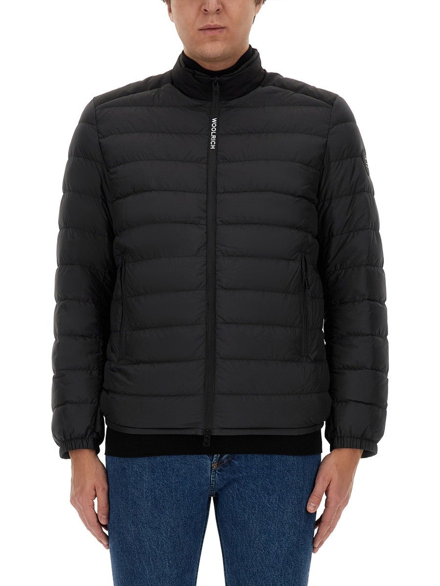 Woolrich Jas met Logo – Zwart