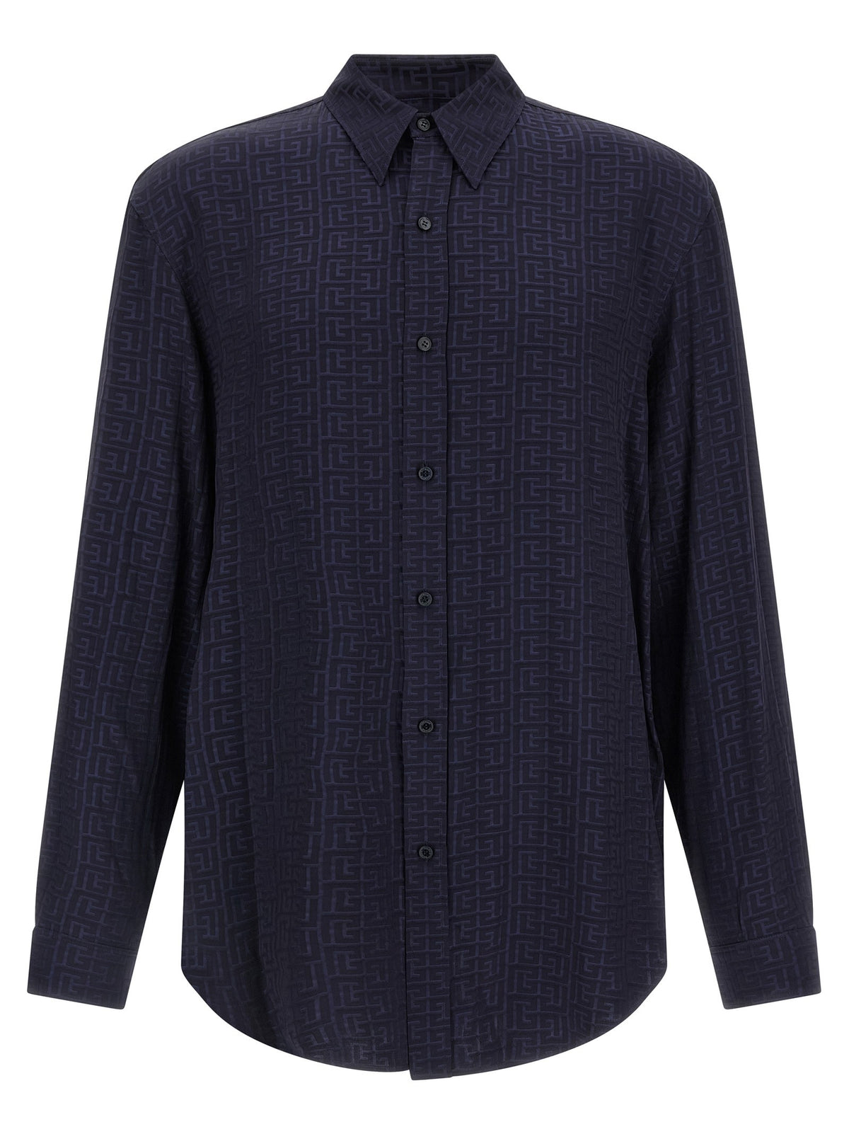 Balmain Monogram Overhemd – Blauw