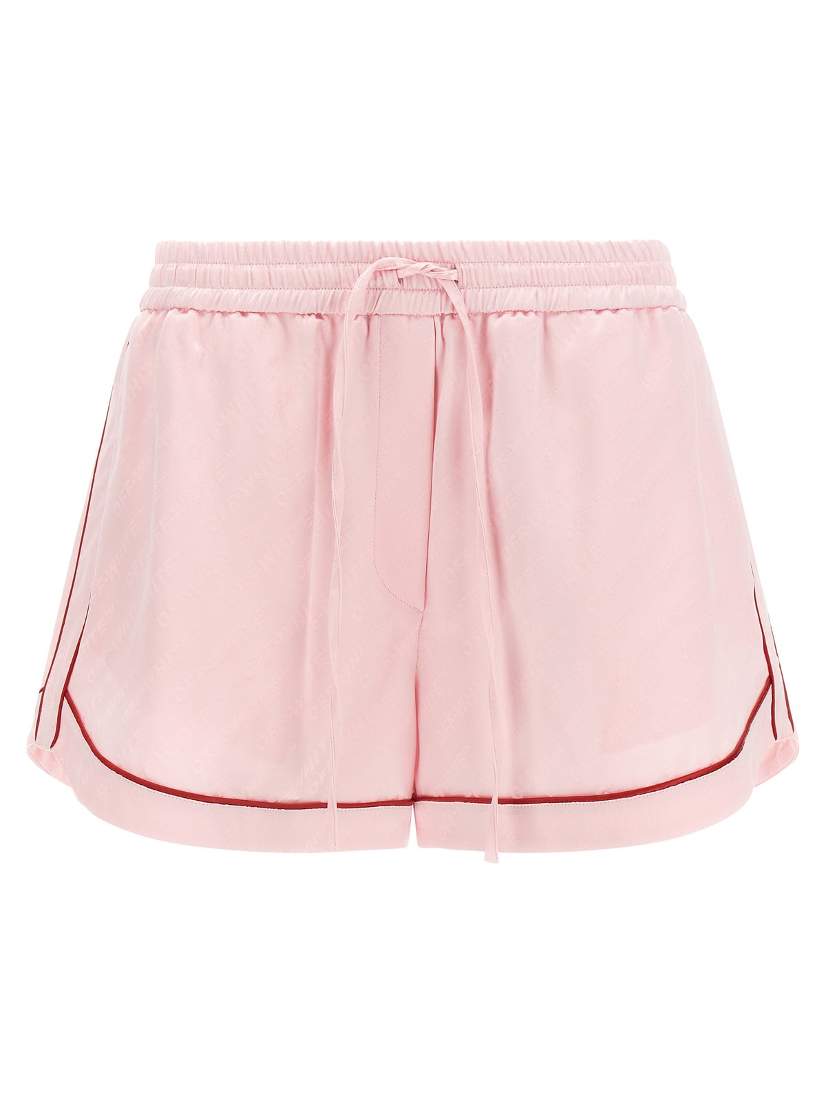Off-White Jacquard Satin Pajama Short – Roze