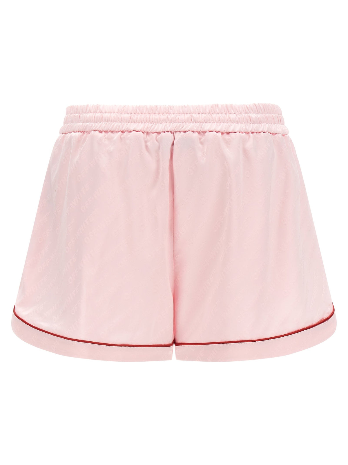 Off-White Jacquard Satin Pajama Short – Roze