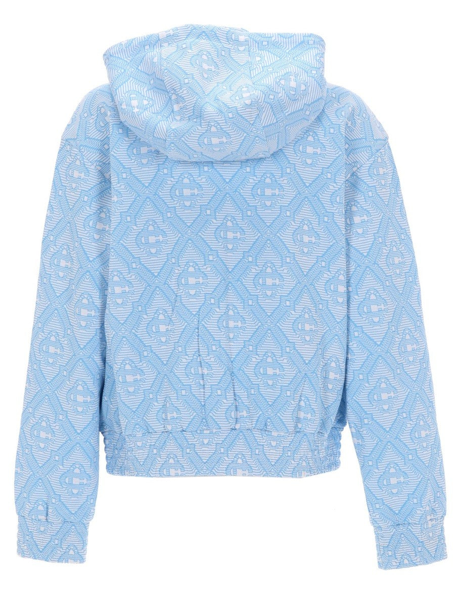 Casablanca Jacquard Sweater – Lichtblauw