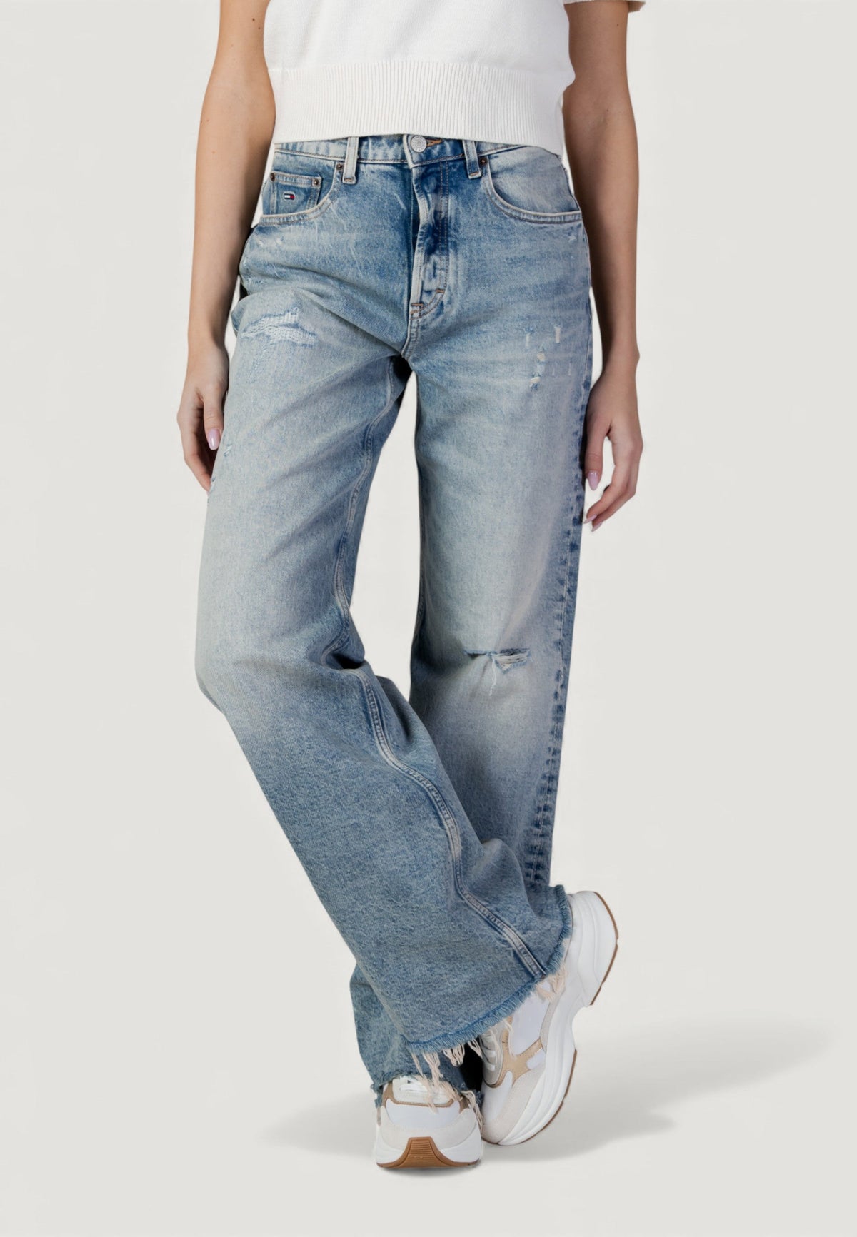 Tommy Hilfiger Bootcut jeans van Biologisch Katoen – Denimblauw