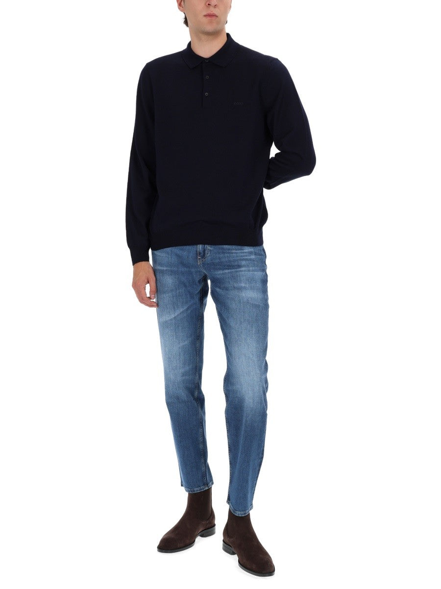 Boss Maine Jeans – Middenblauw