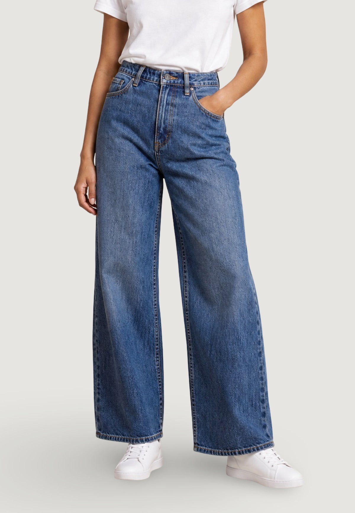 Armani Exchange Mom Jeans – Blauw