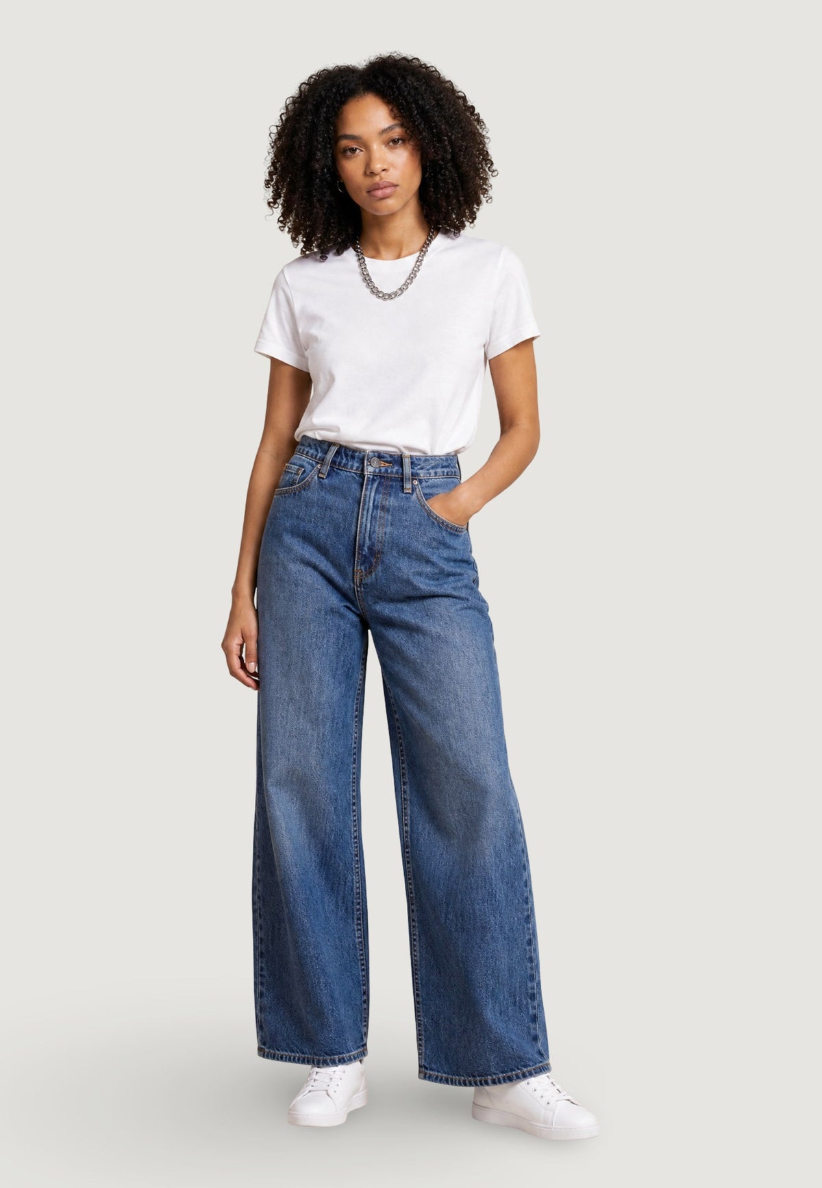 Armani Exchange Mom Jeans – Blauw