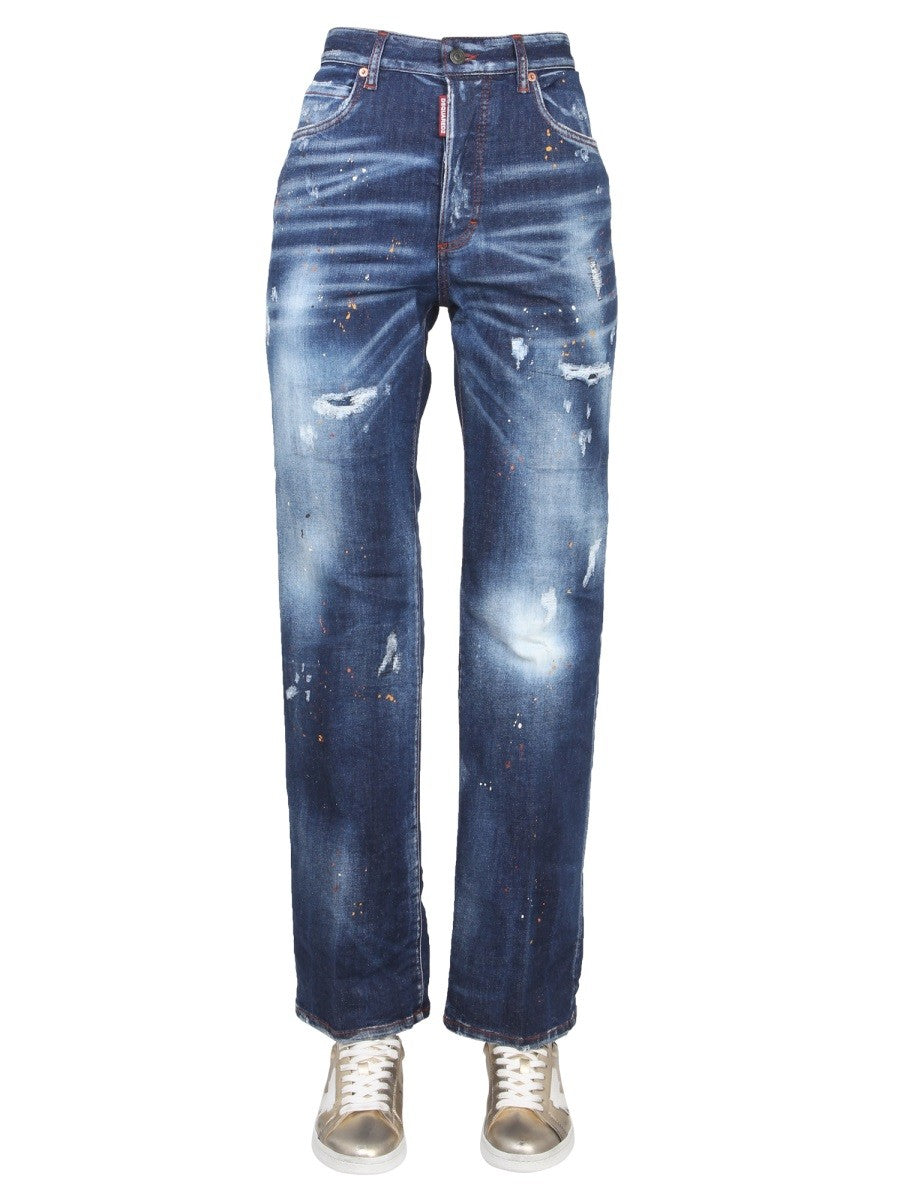 Dsquared2 Roadie Jeans – Middenblauw