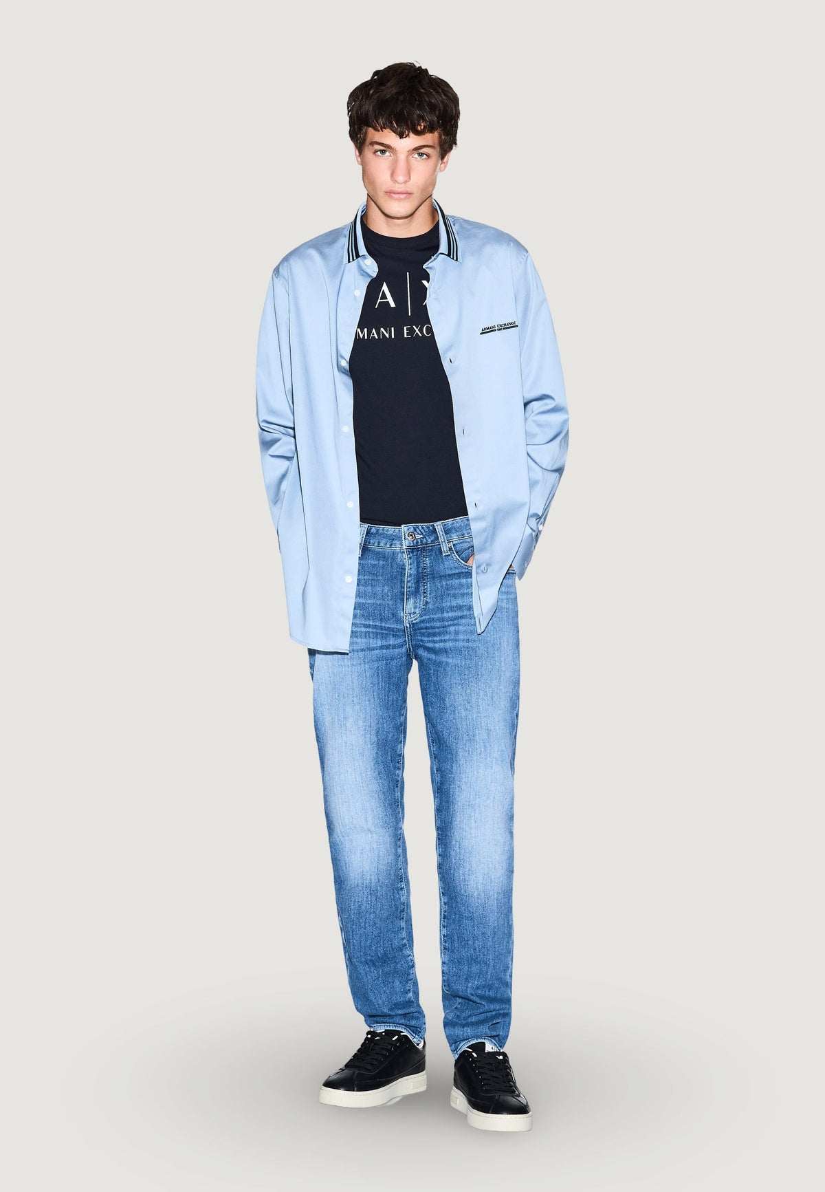 Armani Exchange Skinny Jeans – Blauw