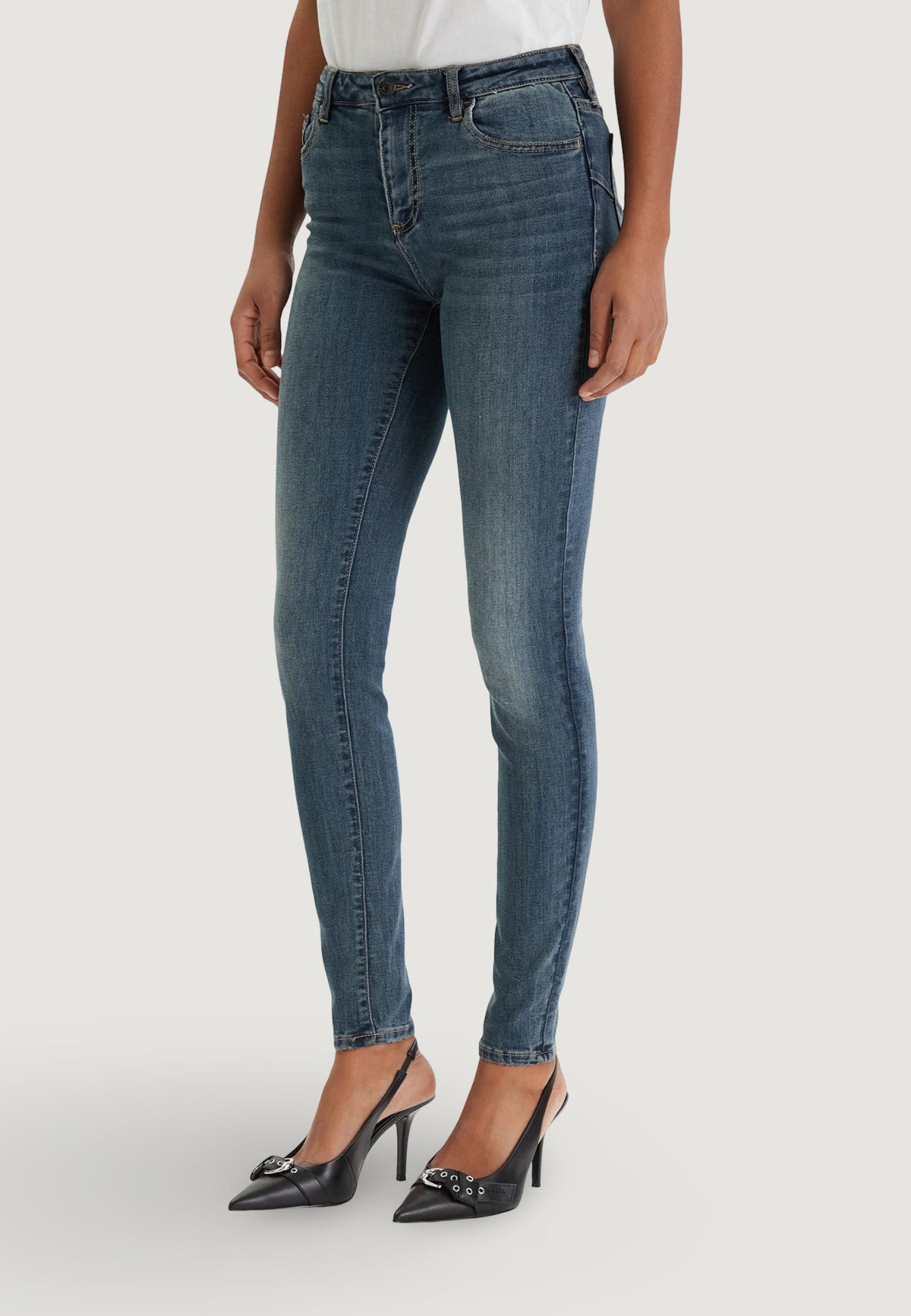 Armani Exchange Skinny Jeans – Blauw