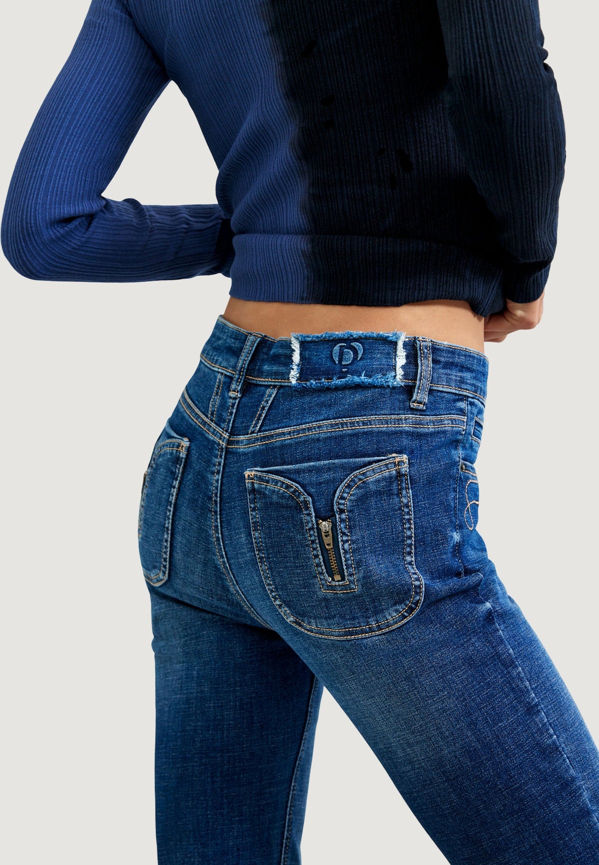 Desigual Lindsay Flared jeans – Blauw
