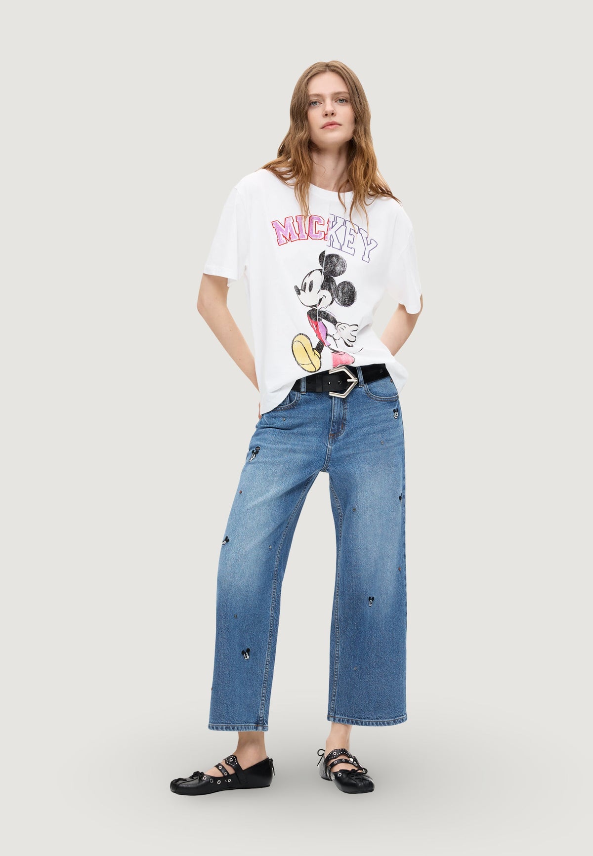 Desigual Mickey Jeans – Blauw