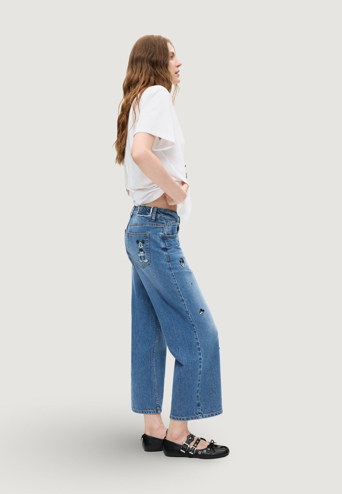 Desigual Mickey Jeans – Blauw