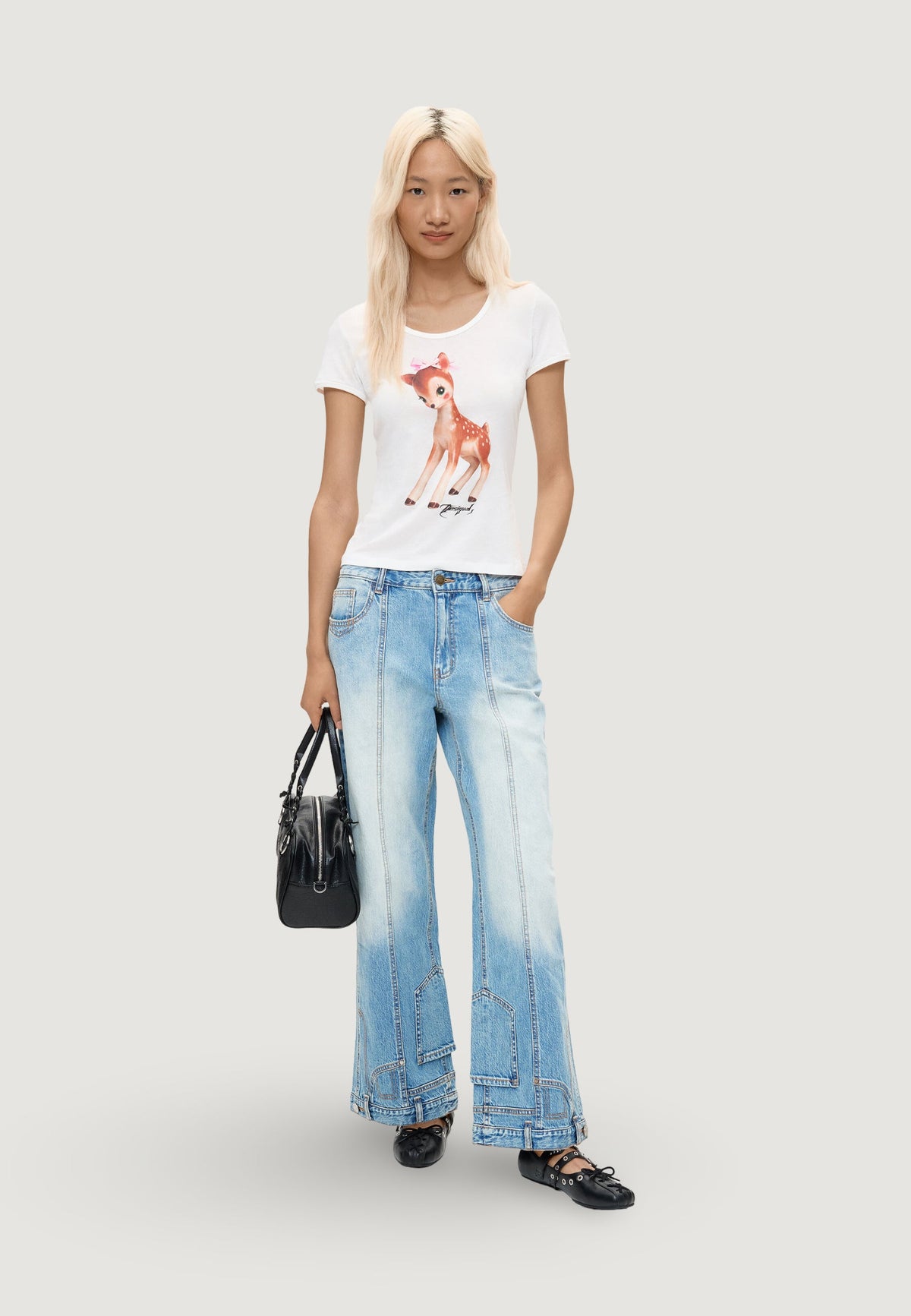 Desigual Invert Slim fit jeans – Lichtblauw