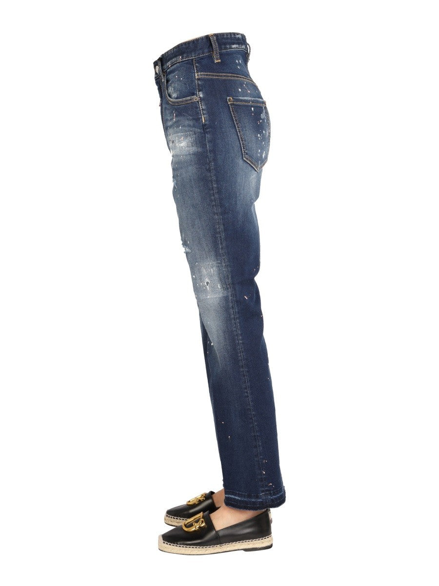 Dsquared2 Jeans met wijde pijpen – Middenblauw