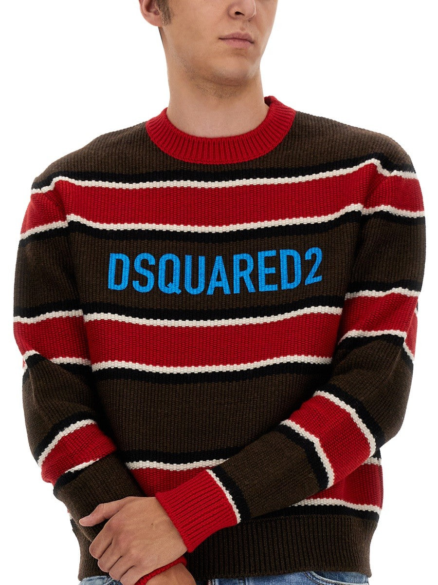 Dsquared2 Trui met logoprint – Meerkleurig