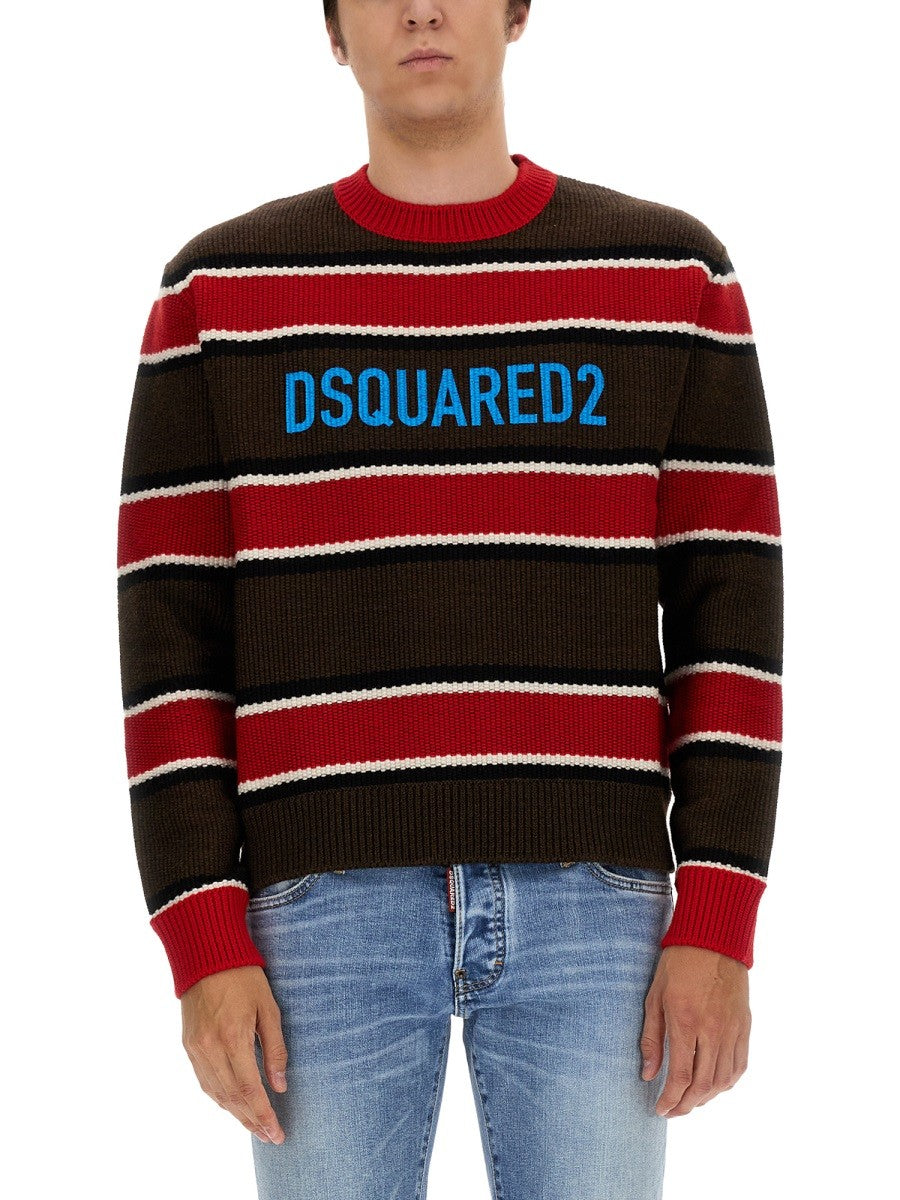Dsquared2 Trui met logoprint – Meerkleurig