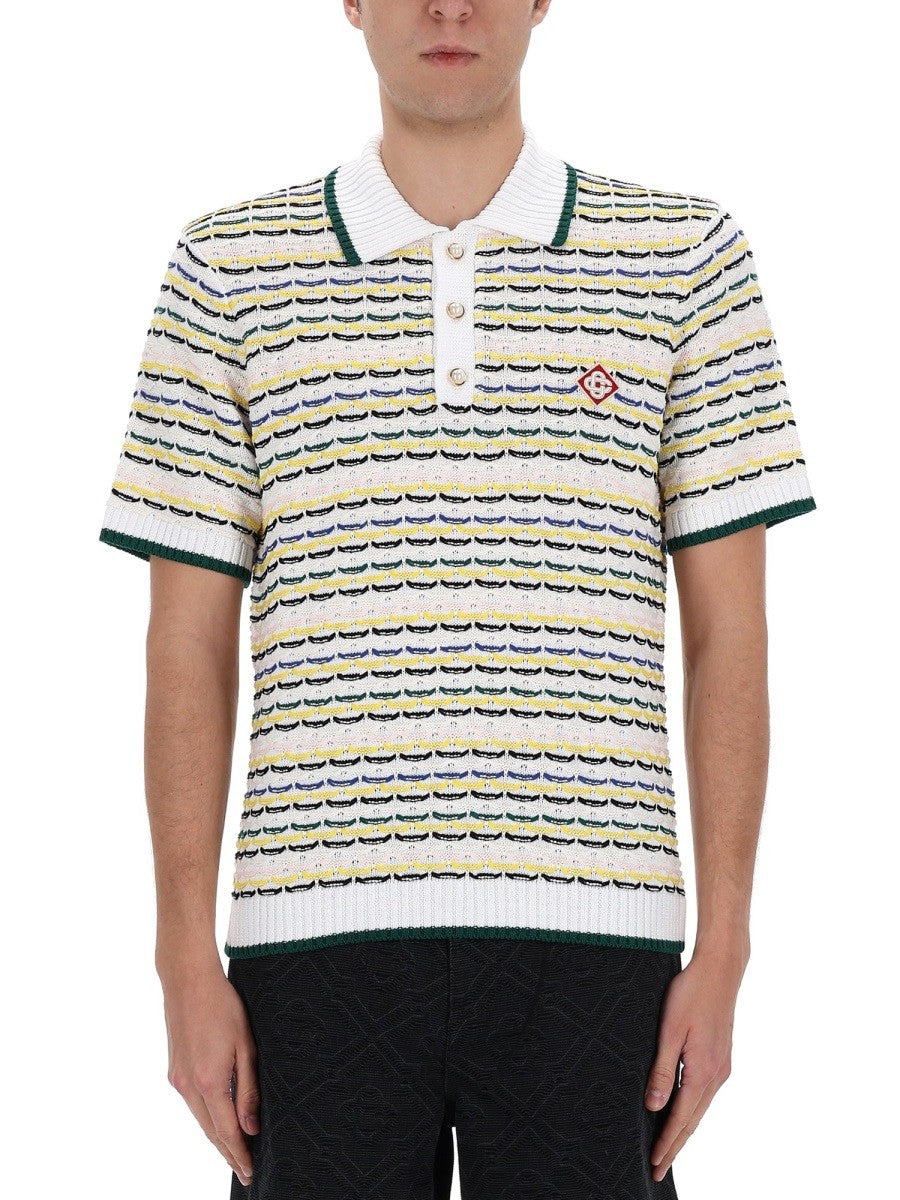 Casablanca Gebreide Polo – Meerkleurig