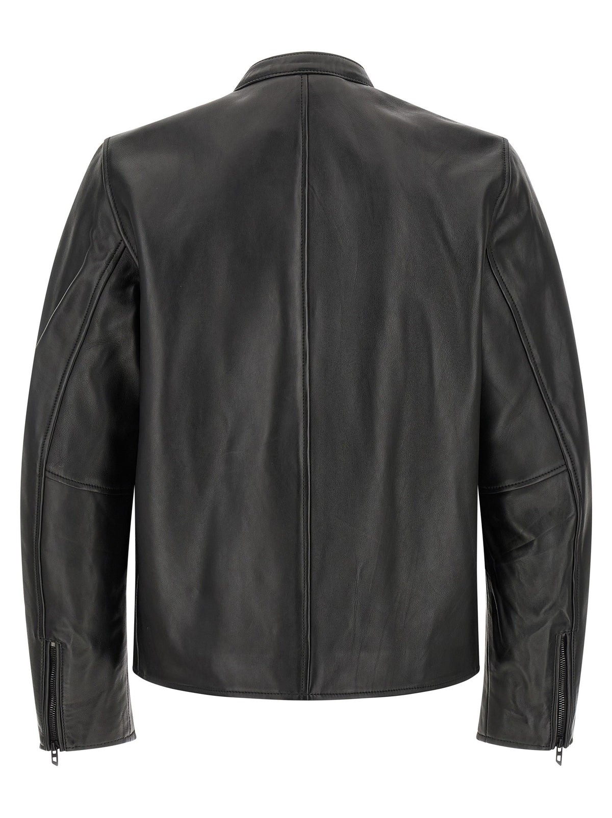 Diesel L-Tad-Wrd Leren jas – Zwart
